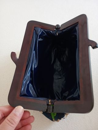 Bolso de mano vintage estampado