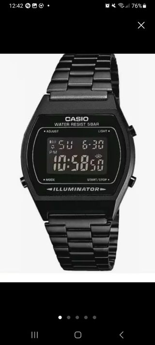 Reloj Casio Digital Vintage B640WB-1BEF Negro