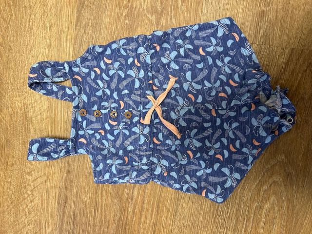 Vestitino Obaibi 1-3 mesi fantasia palme