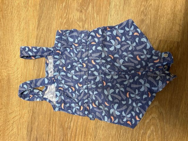 Vestitino Obaibi 1-3 mesi fantasia palme