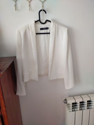 Chaqueta Mango Blanca Básica