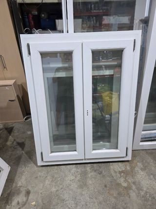Ventana PVC Blanca Doble Hoja