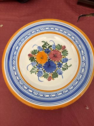 Plato decorativo floral 25cm