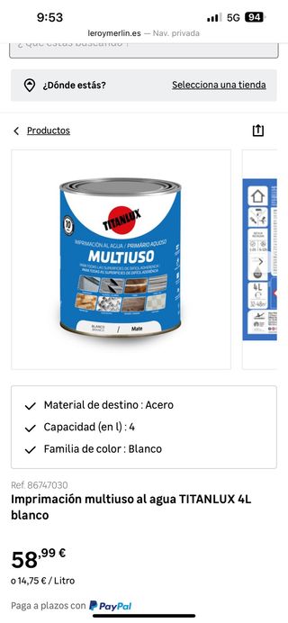 Imprimación Multiuso al Agua TITANLUX