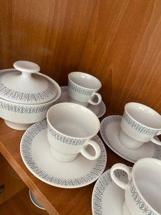 Juego de 2 tazas de té de porcelana