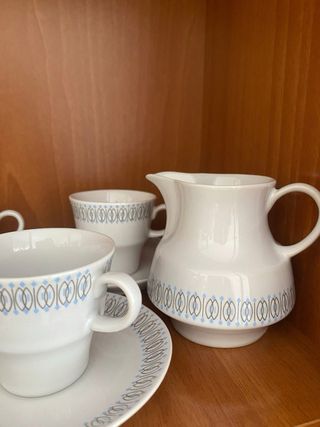 Juego de 2 tazas de té de porcelana