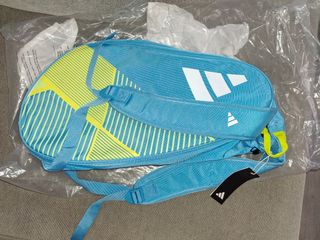 Paletero Adidas pequeño azul y amarillo