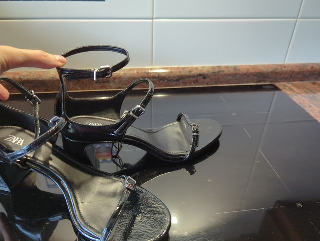 Sandalias Zara Charol Talla 38