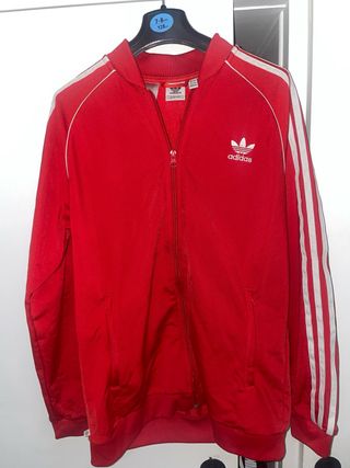 chaqueta adidas sst roja