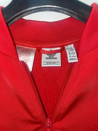 chaqueta adidas sst roja