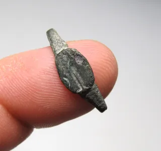 Precioso Anillo Sello Romano guerrero/Legionario?