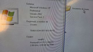 Ordenador HP Pentium 4 Windows XP