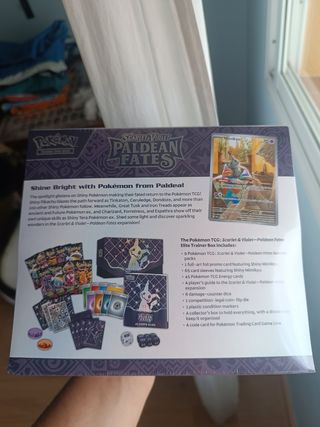 CAJA ENTRENADOR ELITE POKEMON - PALDEAN FATES