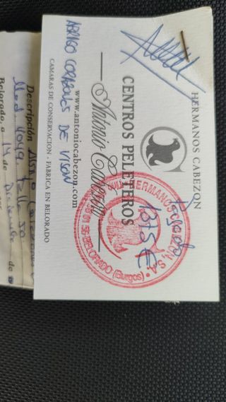 Abrigo de piel como nuevo