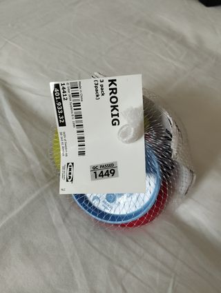 3 Colgadores Ikea KROKIG sin estrenar