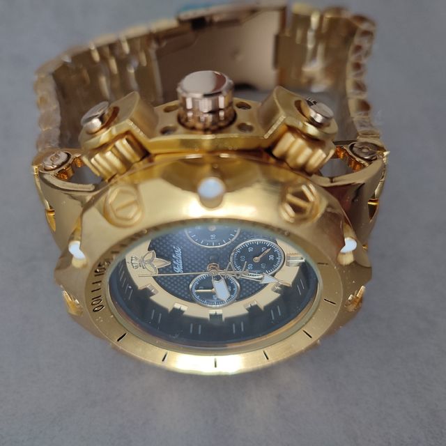 Orologio cronografo in oro di lusso Galalusi