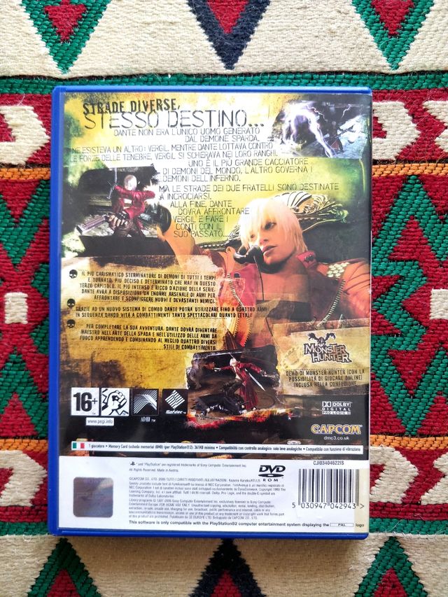 Devil May Cry 3 + Monster Hunter Demo PS2