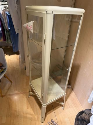 Vitrina Metálica Cristal Beige Vintage