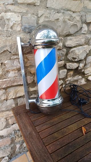 Barber Pole Vintage Luminoso