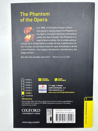 Oxford Book Wormsrary 1: Phan Tom Of The Opera 3E