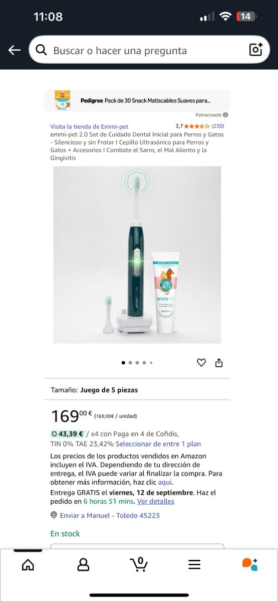 emmi-pet 2.0 Set Cuidado Dental Perros