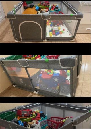 Parque infantil con juguetes