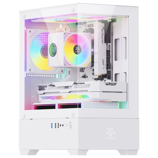 Caja PC Gaming Blanca Snowman con 5 Ventiladores R