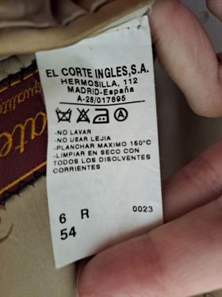Americana Canova's Club cuadros T.54