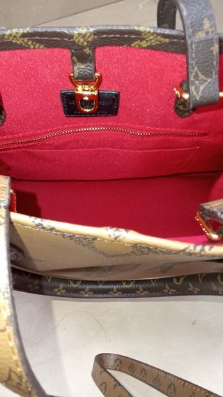 Bolso Louis Vuitton Marrón y Rojo