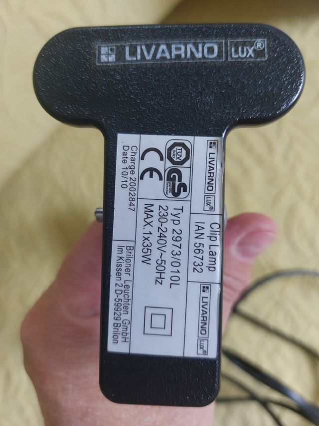 Lámpara Pinza Metálica Flexible