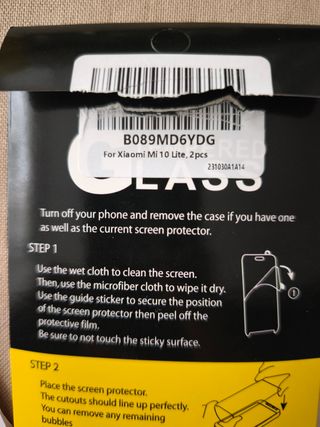 Cristal Templado Xiaomi Mi Note 10 Lite