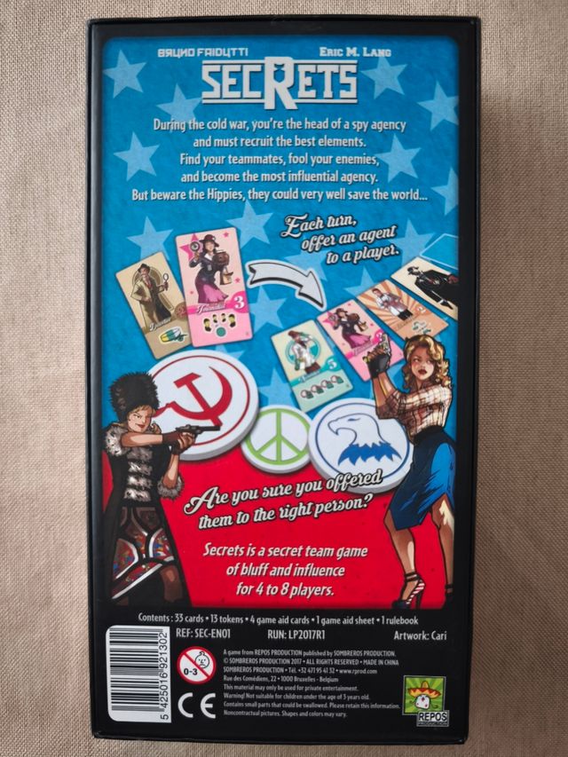 Juego de mesa Secrets