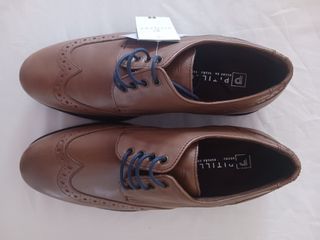 Zapatos P. Pitillos vestir cordones marrones