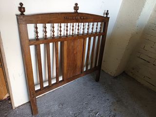 Cabecero rústico de madera 122cm