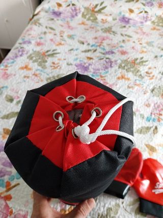 Saco y guantes de boxeo para niños