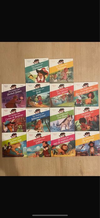 Colección de 12 libros franceses Une aventure avec