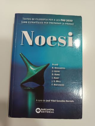 Noesi. Textos de filosofia per a les PAU 2020