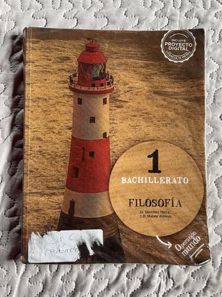 Libro Filosofía 1ºBAC ANAYA