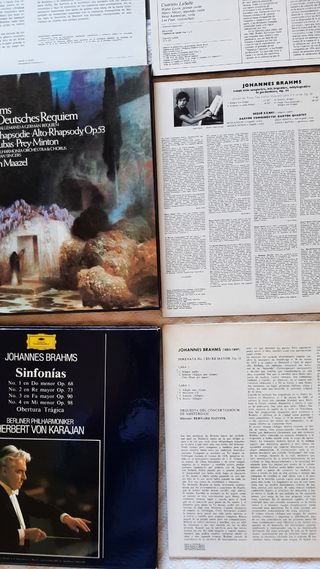 Vinilos Brahms Clásicos (4€/vinilo)