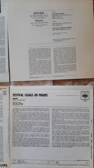 Vinilos Brahms Clásicos (4€/vinilo)