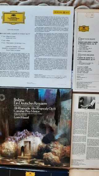 Vinilos Brahms Clásicos (4€/vinilo)