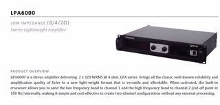 Amplificador Ecler LPA 6000 etapa de potencia