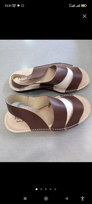 Sandalias Menorquina Piel Talla 40