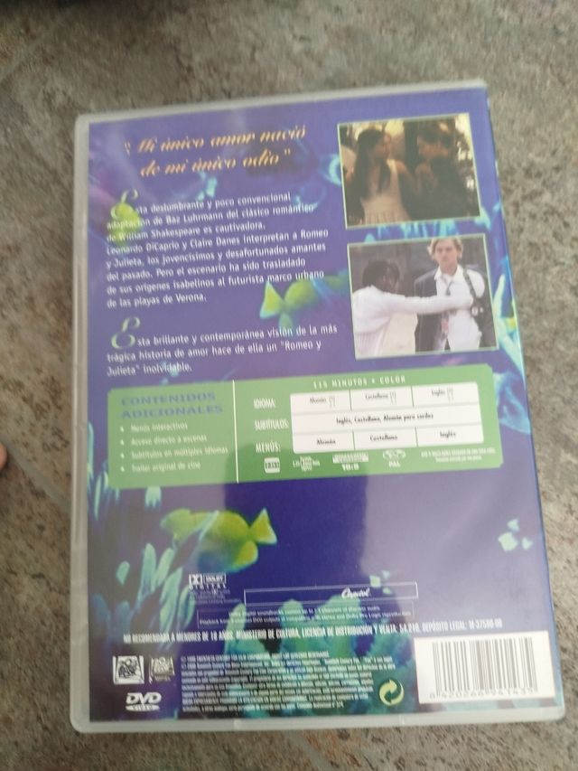 DVD Romeo + Julieta (Español)