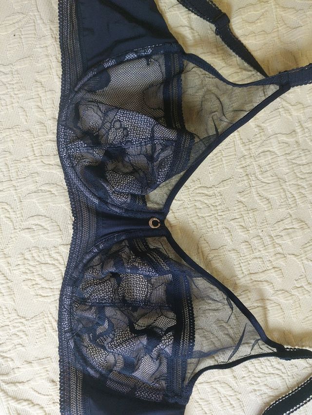 Sujetador de puntilla negro talla XL
Contorno 80cm