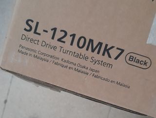 Tocadiscos Technics SL-1210MK7 Negro