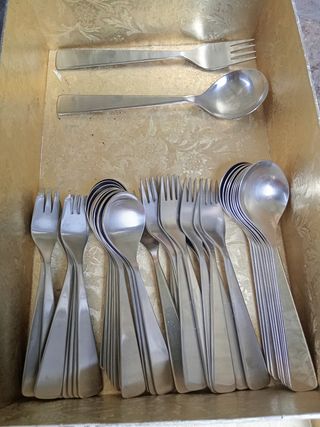 Servizio posate acciaio inox satinate
