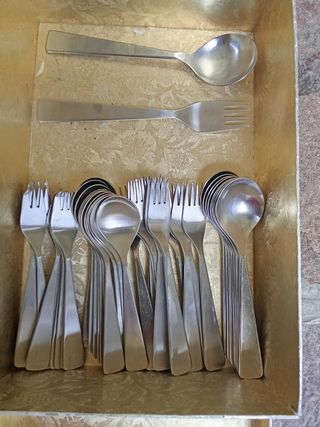 Servizio posate acciaio inox satinate