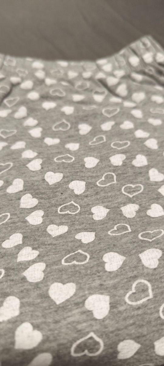 Pijama Blanca Hernández Gris Corazones