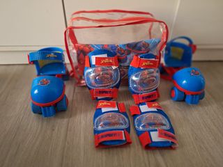 Patines Infantiles Spiderman Ajustables